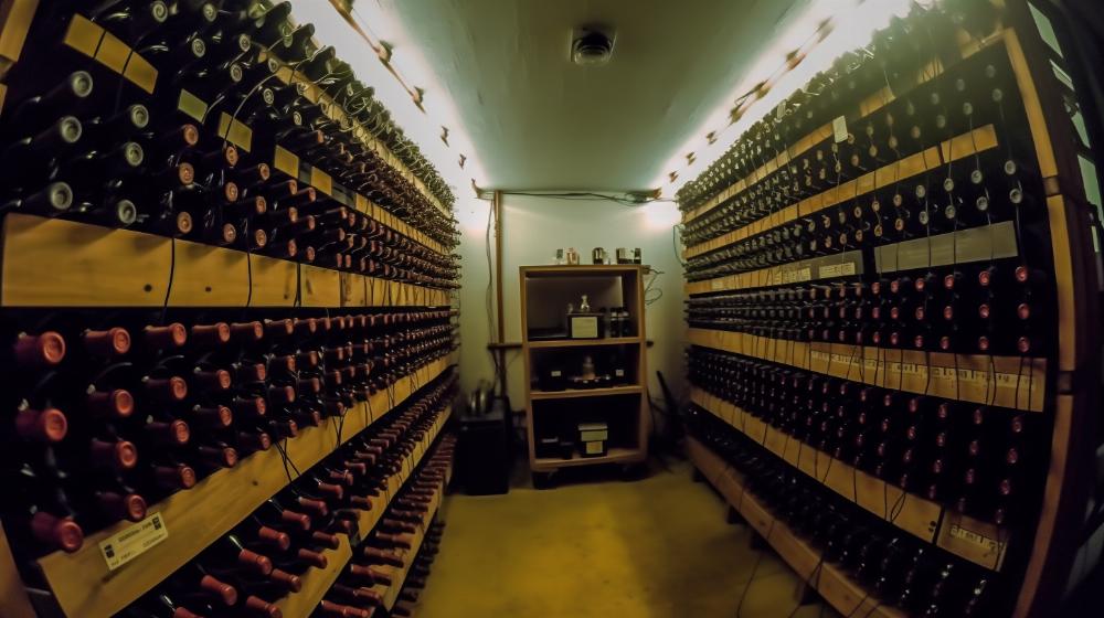 Une cave à vin traditionnelle offre généralement une grande capacité de stockage
